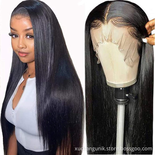 Vendor Straight Hd Transparent Lace Front Human Hair Wigs For Black Women 360 Lace Frontal Wig Glueless 100 Virgin Full Lace Wig